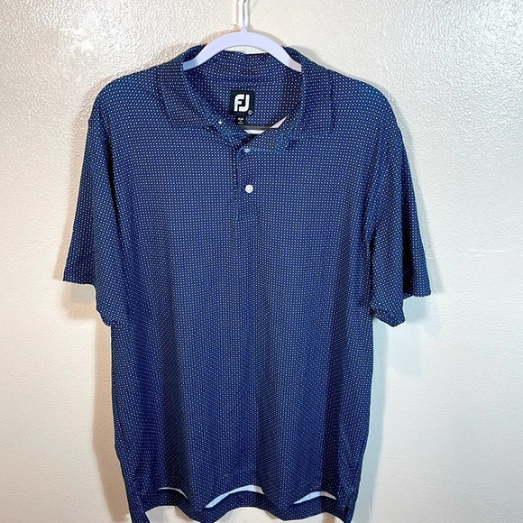 FootJoy Other - FootJoy Dot Geo Lisle Men's polo in blue size Large